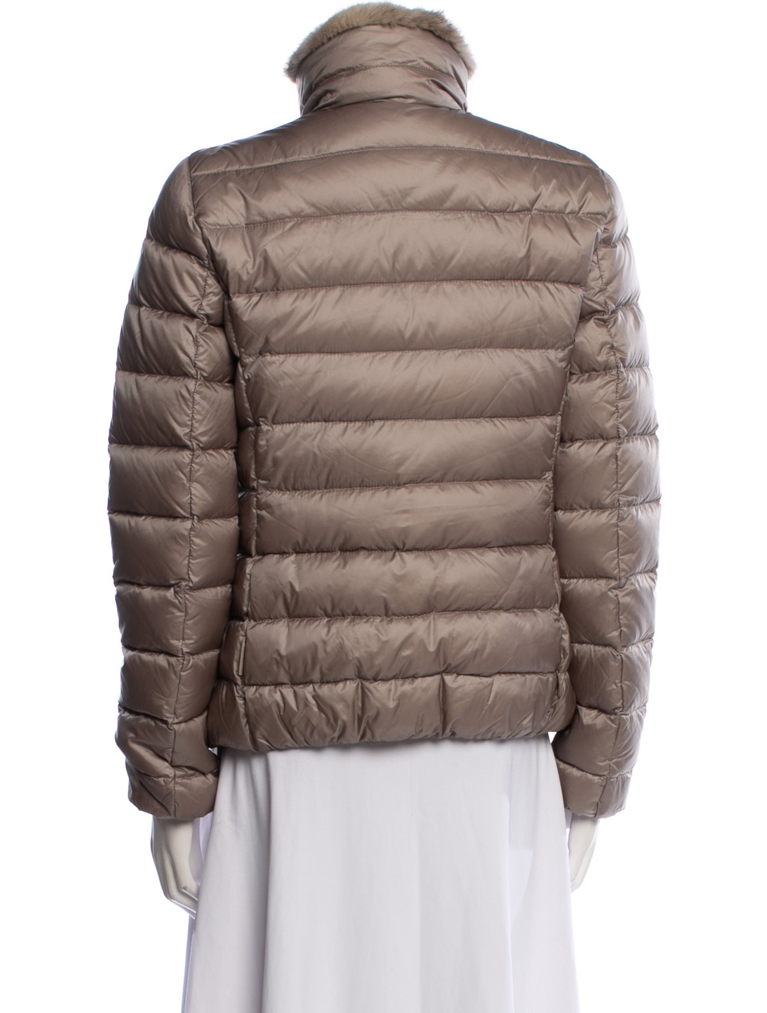 Moncler Down Faux Fur Jacket
